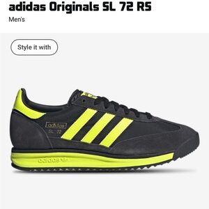 Adidas SL 72 RS in Black and Neon